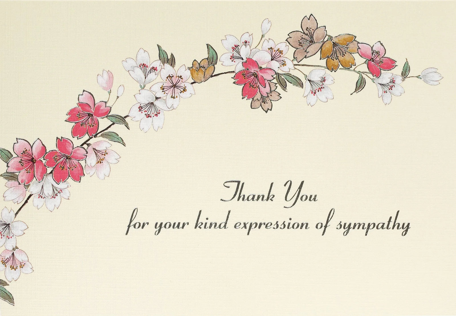 Sympathy Floral Thank You Notes