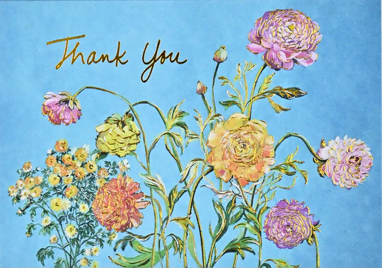 Garden Blooms Thank You Notes