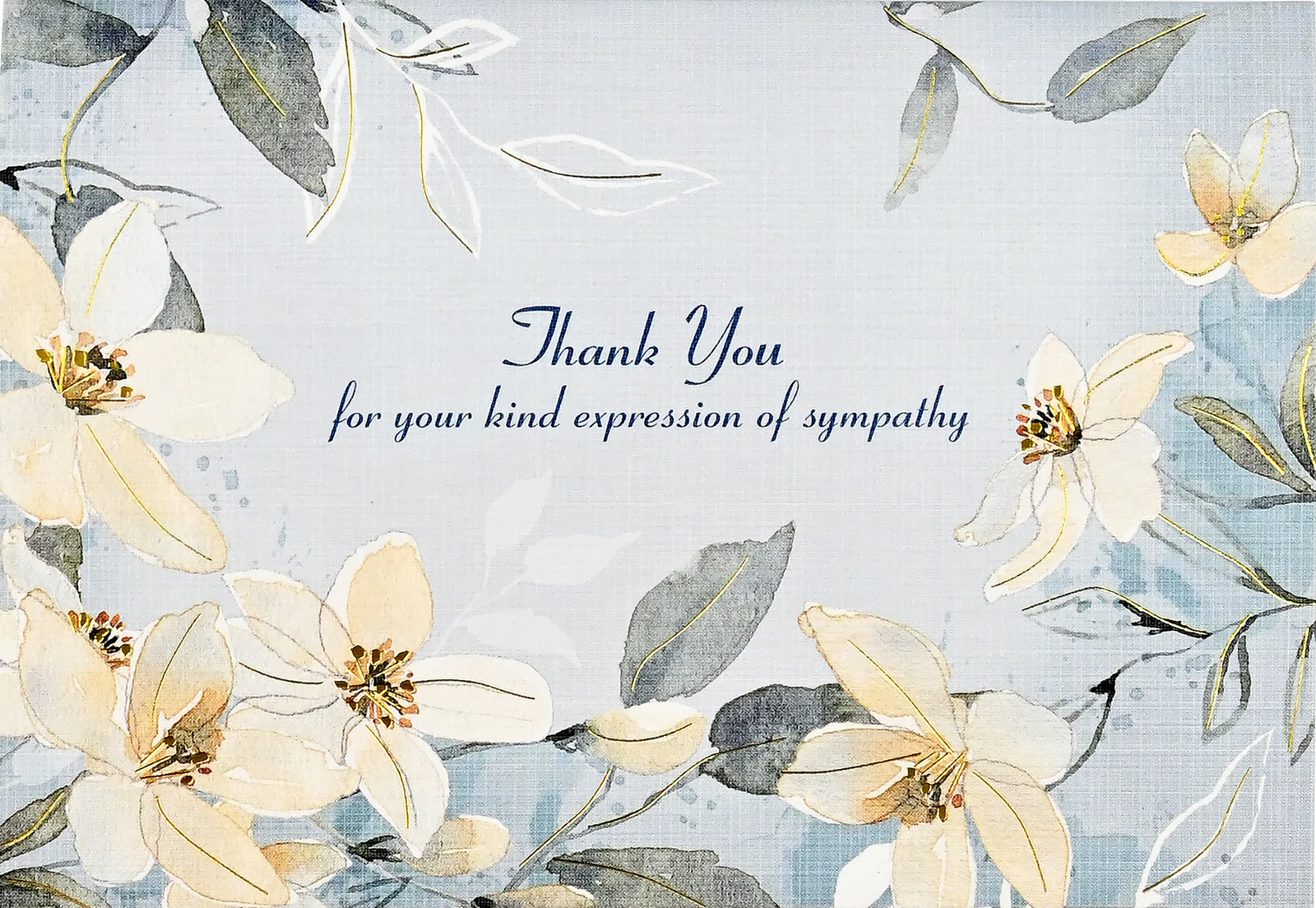 White Jasmine Sympathy Thank You Notes