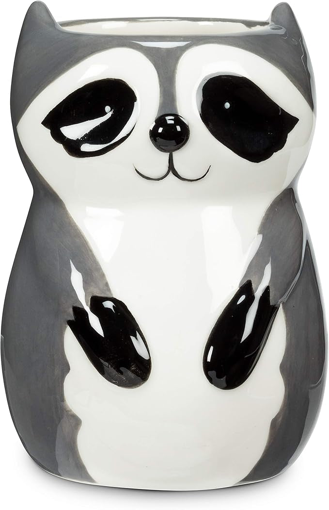 Sitting Raccoon Planter/Vase