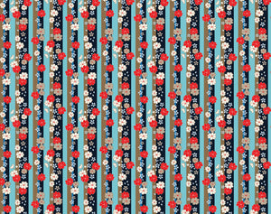 Japanese Flowers Gift Wrapping Papers - 12 sheets