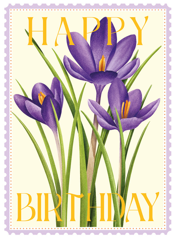 Happy birthday - Crocus