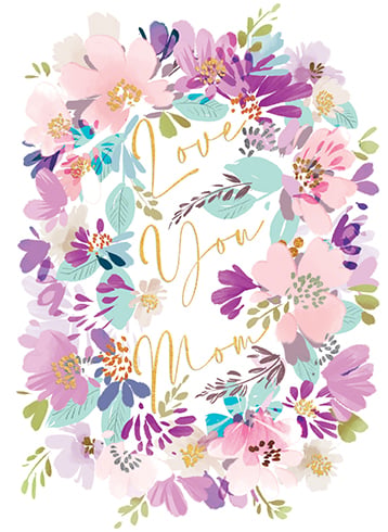 Love You Mom Greeting Card