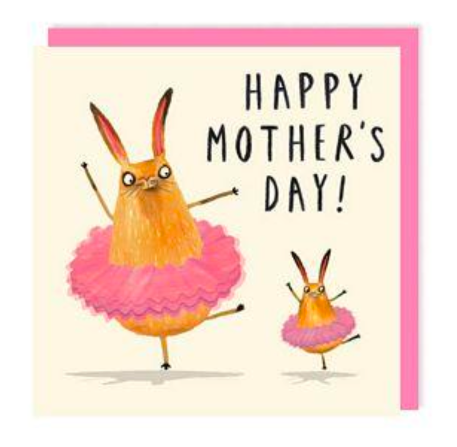 Mother's Day Tutu Bunny Greeting Card
