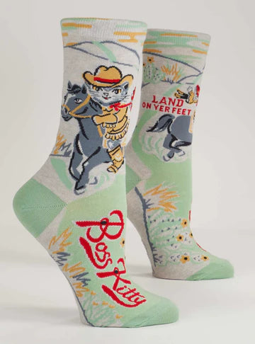 Blue Q Women’s Boss Kitty Socks