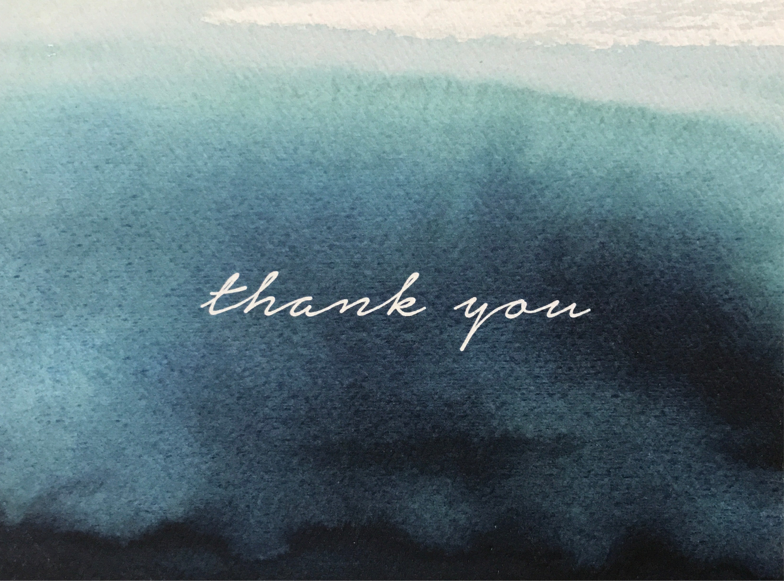 Thank you card