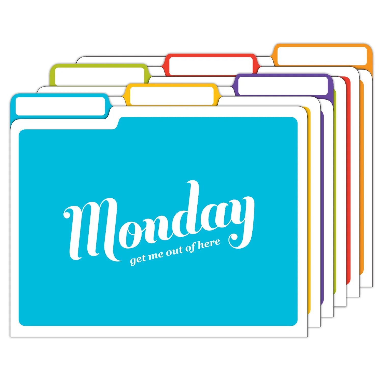 Days of the Week File Folders - Pulp & Paperie