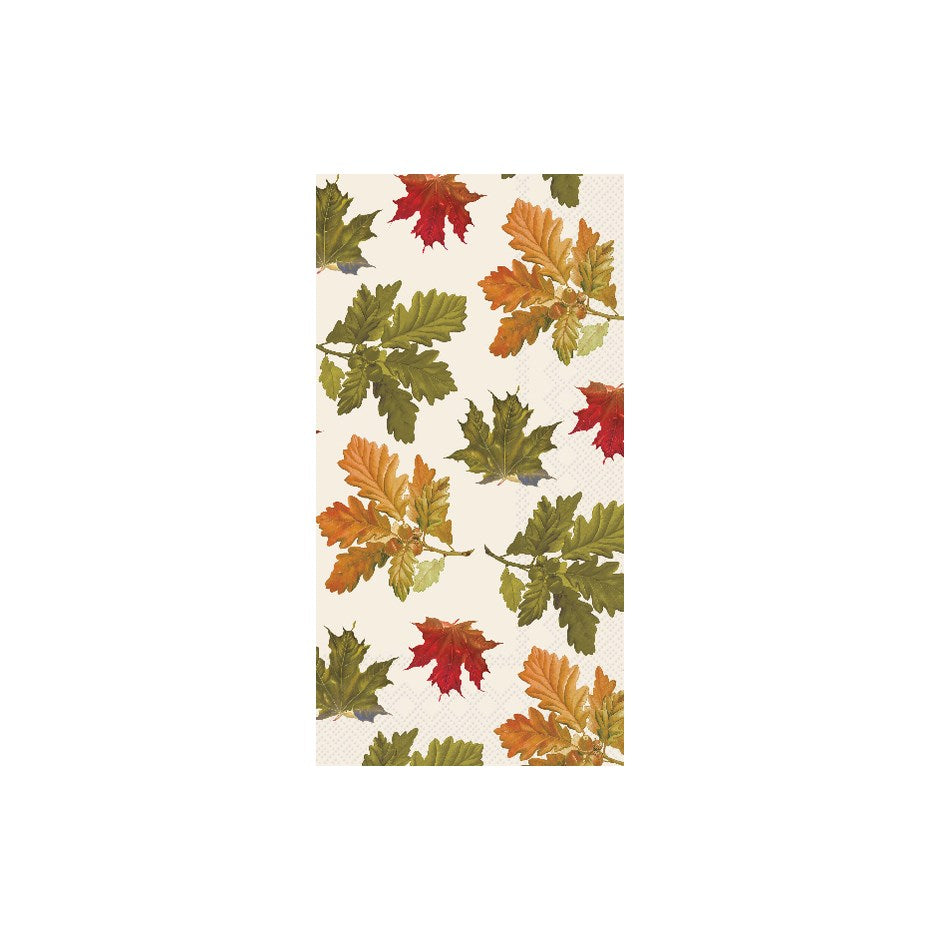 Napkin : IHR - Buffet : EARTHTONE LEAVES cream