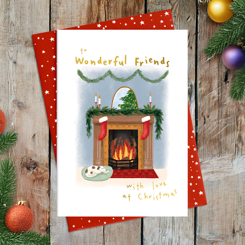 Wonderful Friends Christmas Card