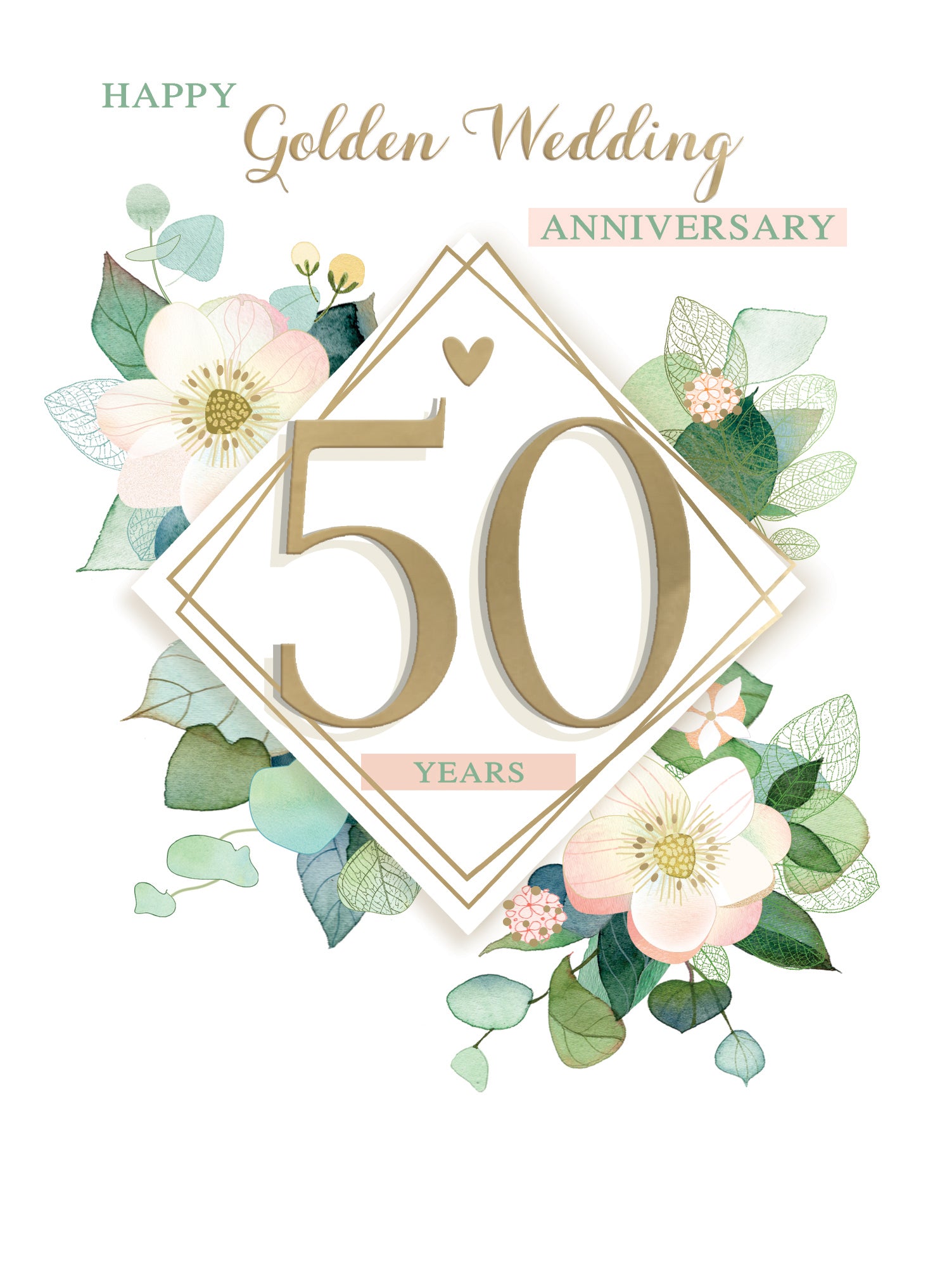 Happy golden wedding anniversary 50 years