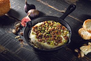 Fig and Pistachio Brie Topping Skillet