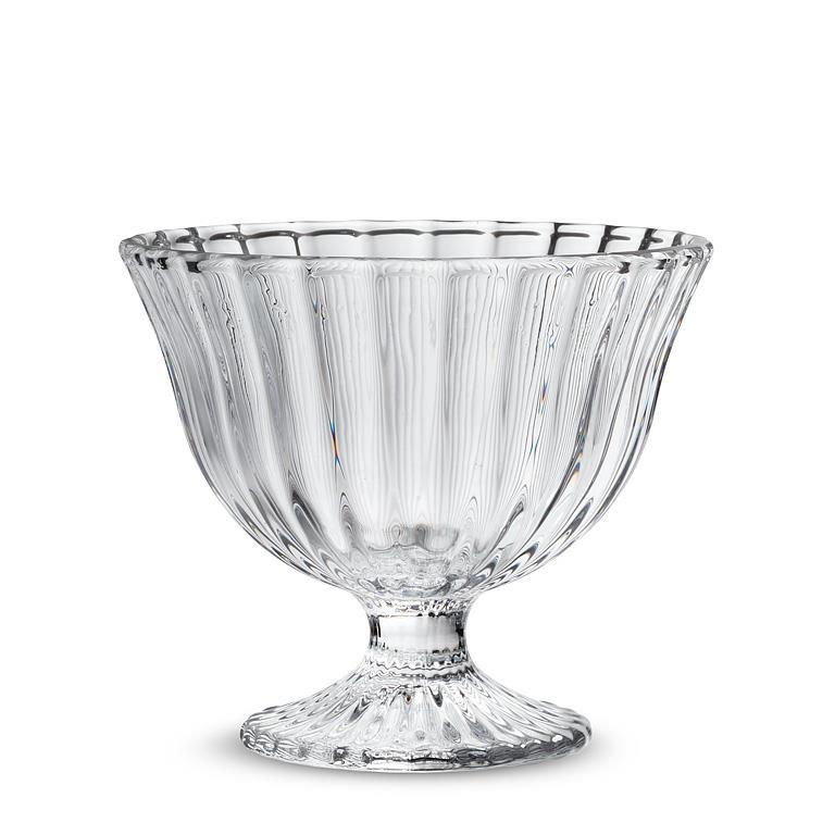 Flared Optic Pedestal Small Bowl