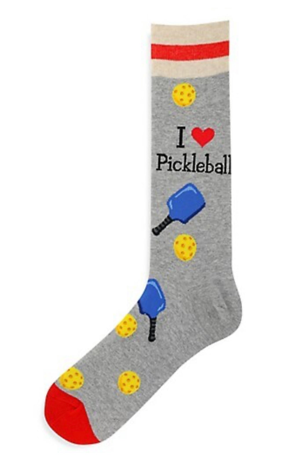 I Love Pickleball Hotsox Men’s Crew Socks