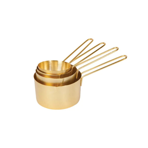 Gold Stainless Steel Measuring Cups (Set of 4)