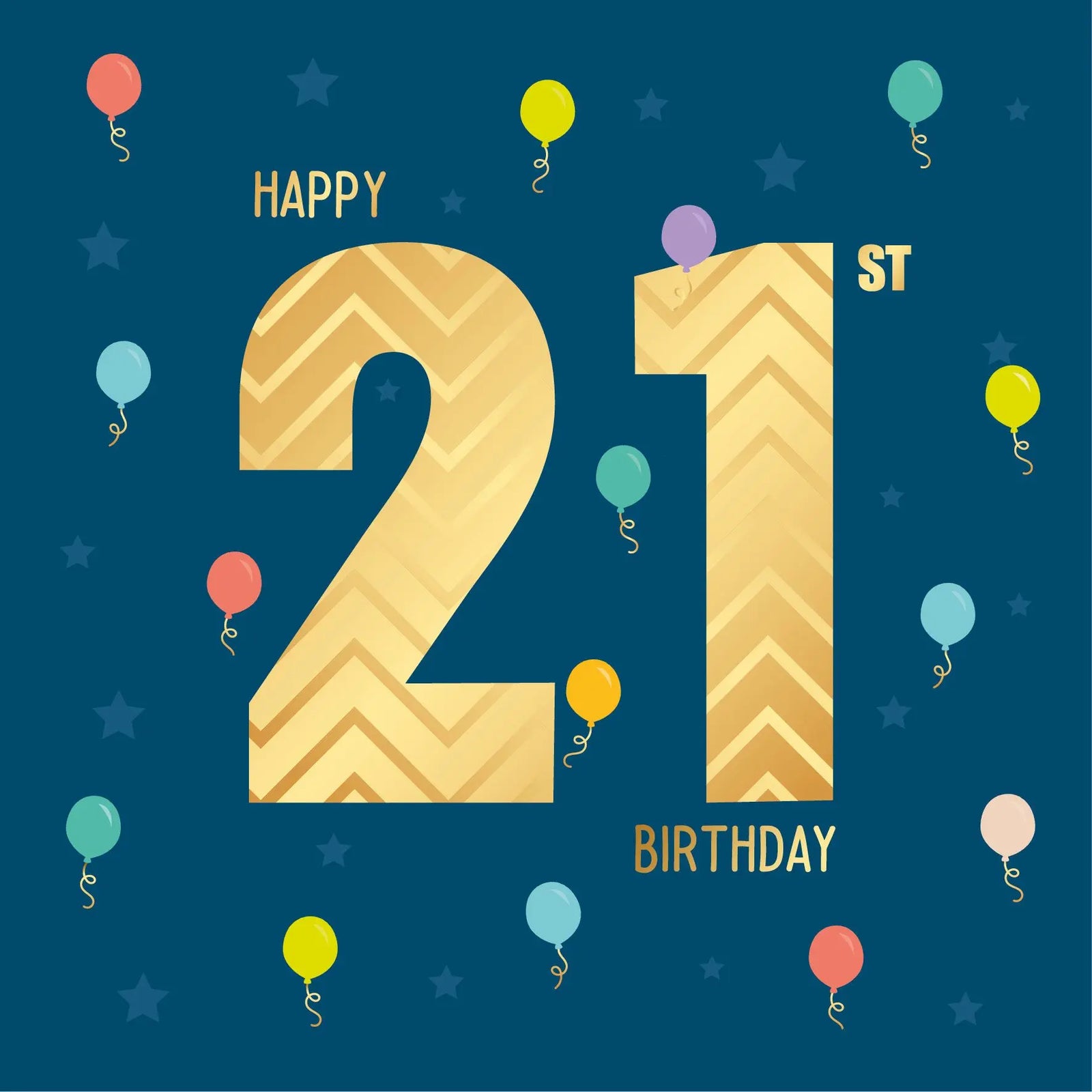 21st Birthday Card
