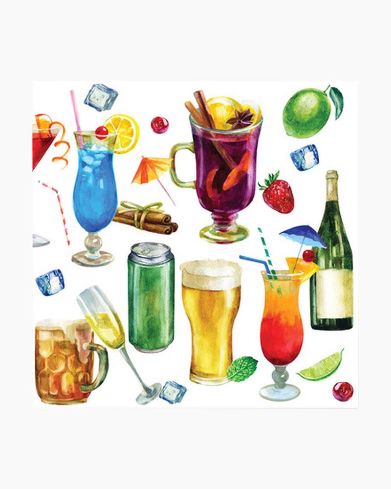 Happy Hour Beverage Napkins
