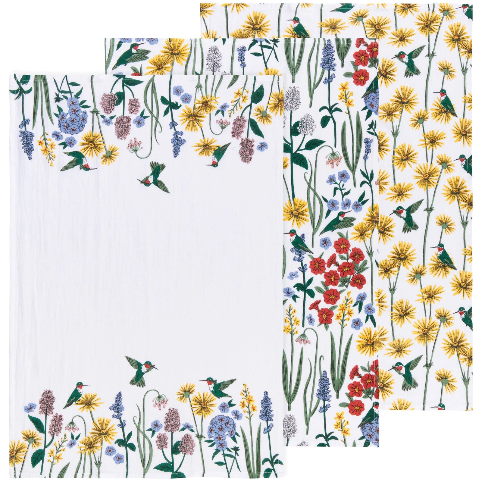 Hummingbird Baker's Floursack Set of 3 Assorted