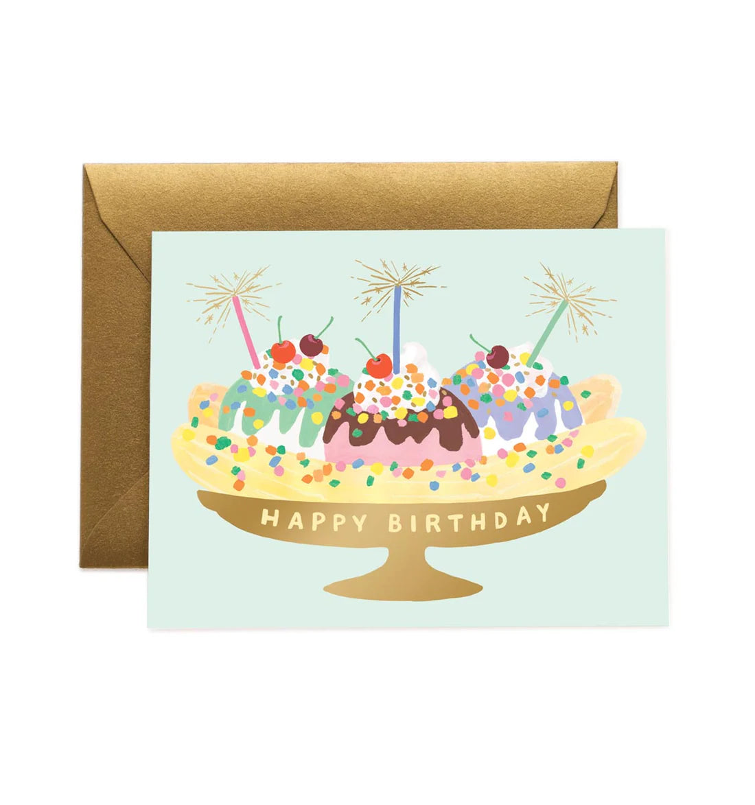 Banana Split Birthday Greeting Card