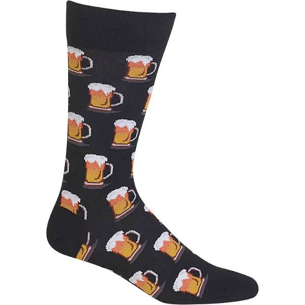 Hot Sox Men’s Beer Crew Socks