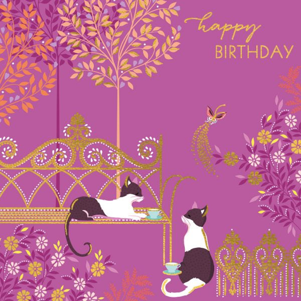 Happy Birthday Cats Greeting Card