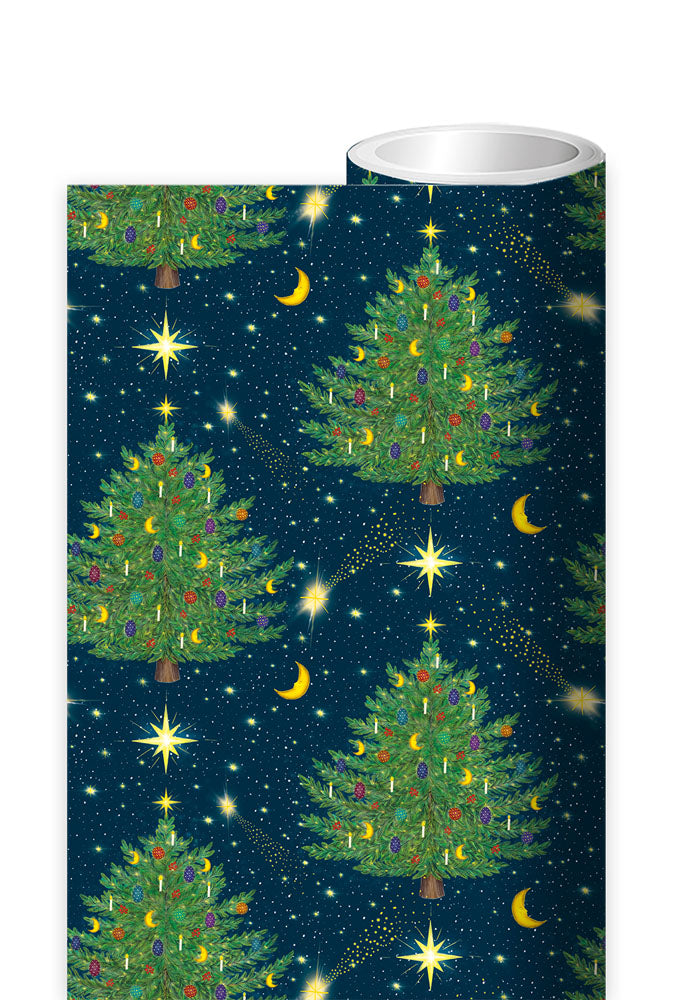 Celestial Christmas Tree Wrapping Paper