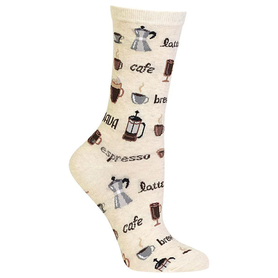 Hot Sox Women’s Coffee Crew Socks