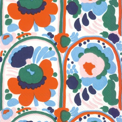 Napkin : Marimekko - Lunch : KARUSELLI orange