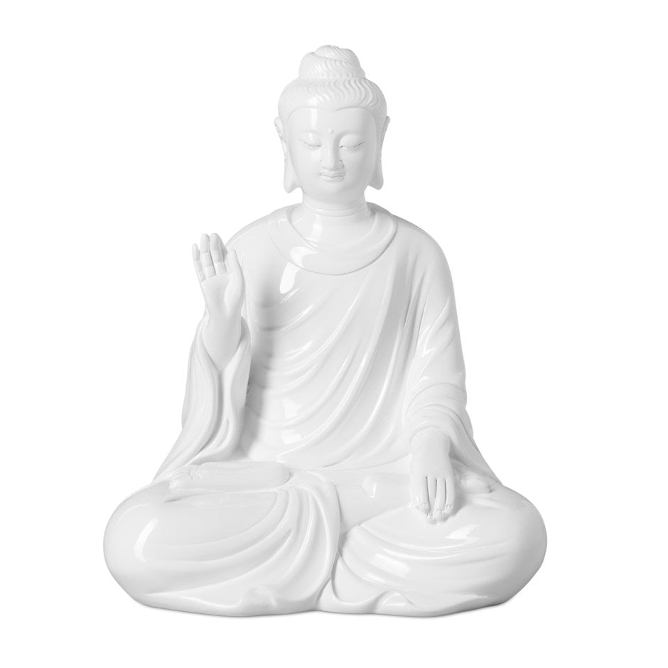 Protection Buddha 9h" Resin Decor Statue