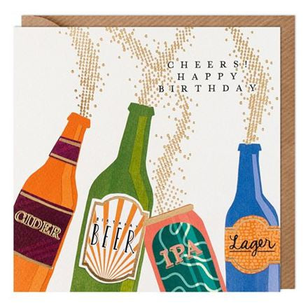 Beers Birthday Card