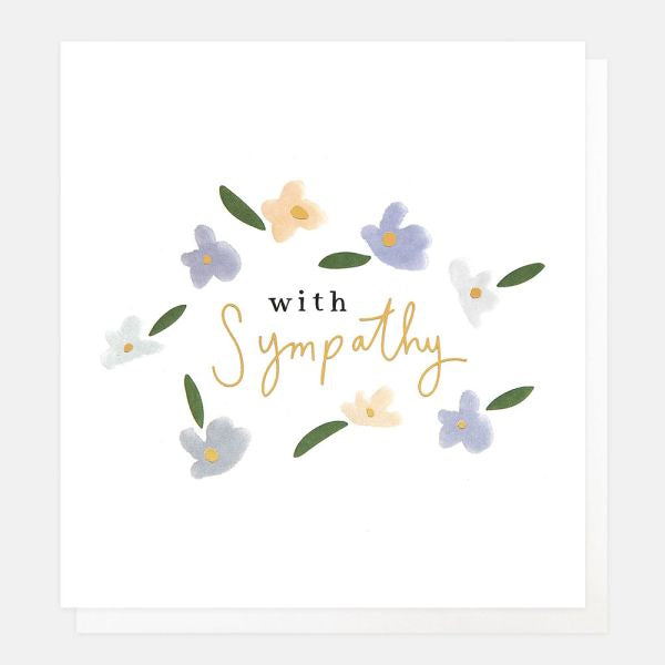 Pastel Flowers Sympathy Card
