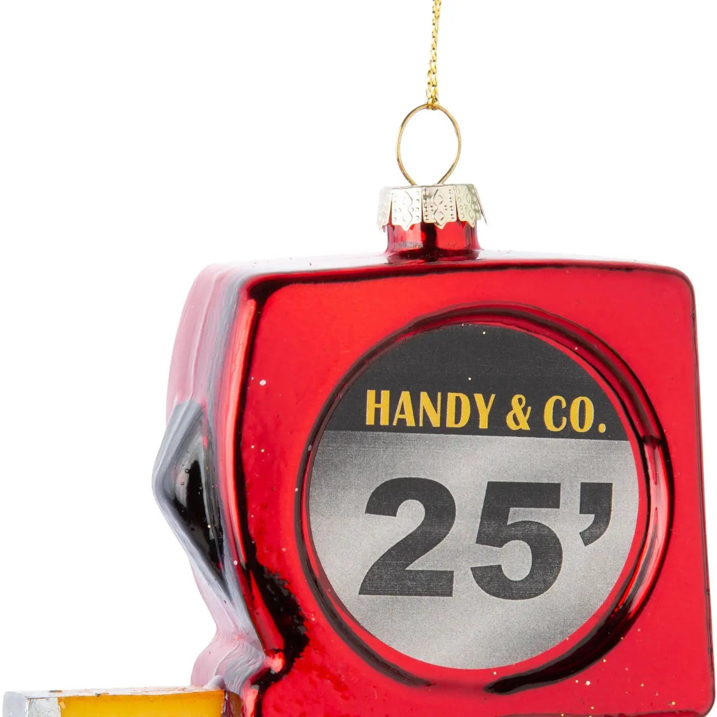 Blown Glass Tape Measure Ornament q3.99