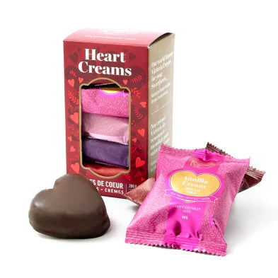 Heart Cream Window Box of 5 - Rogers Chocolate