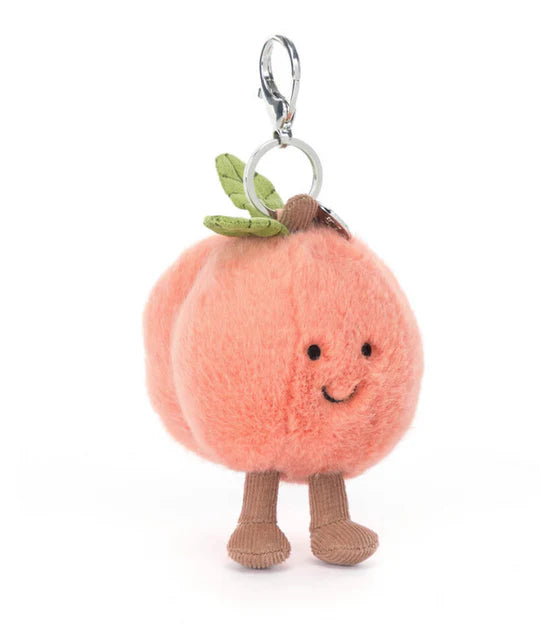 Amuseables Peach Bag Charm - Jellycat