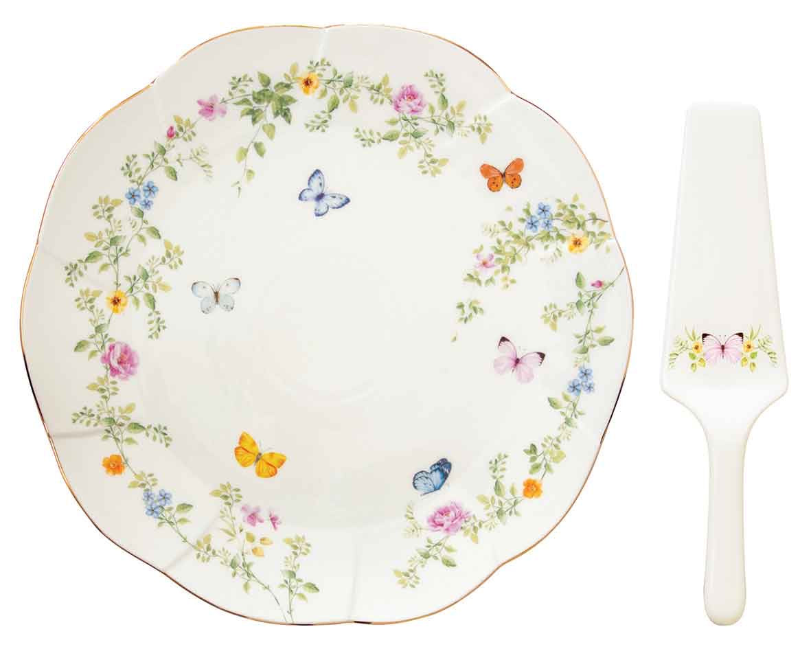 Dancing Butterflies Cake Serving Set