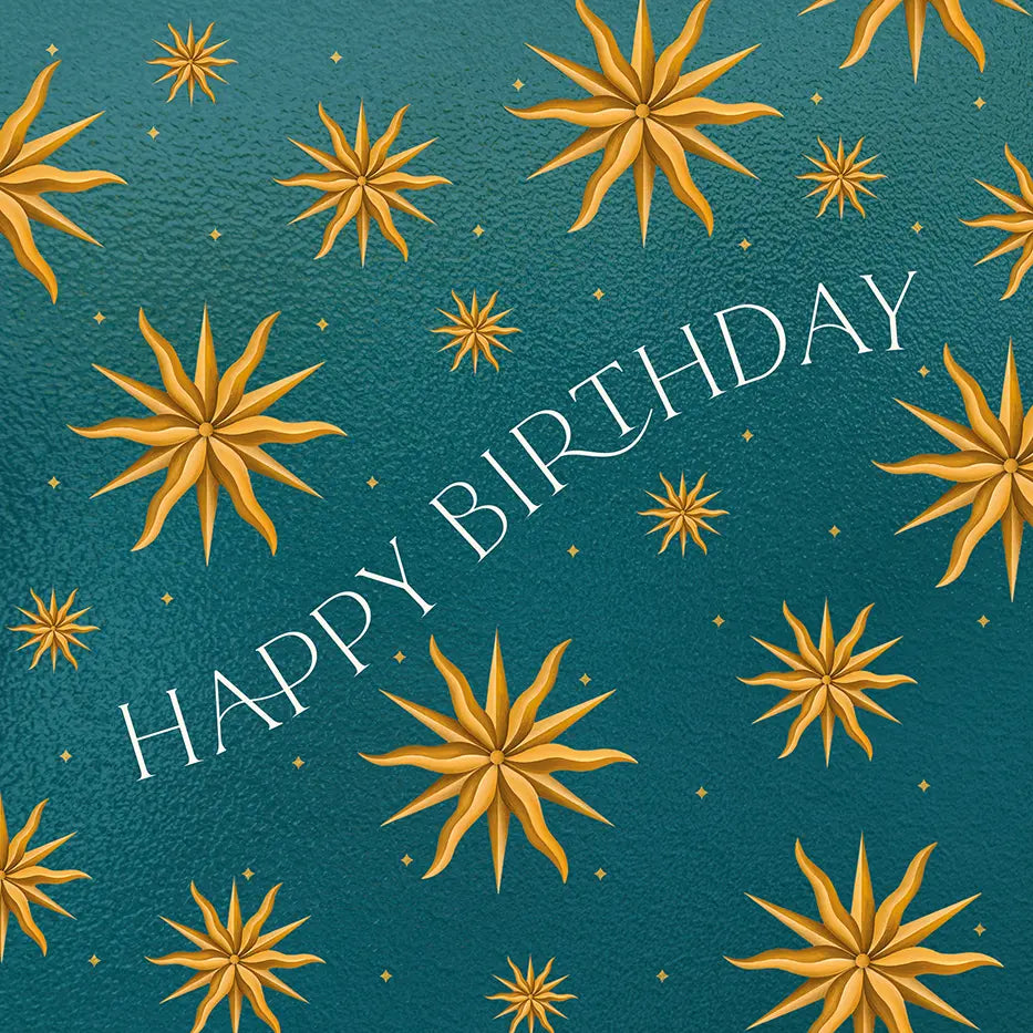 Suns Happy Birthday Card