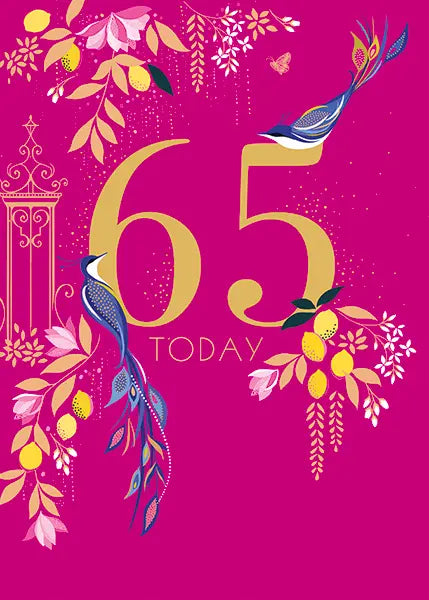 65th Birthday Card