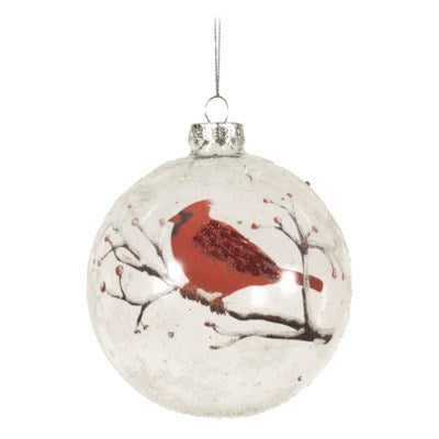 Clear Cardinal Ornament