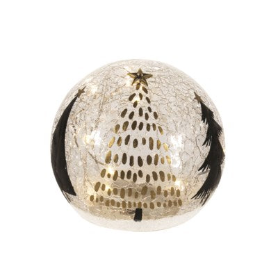 Gold Black Trees Globe