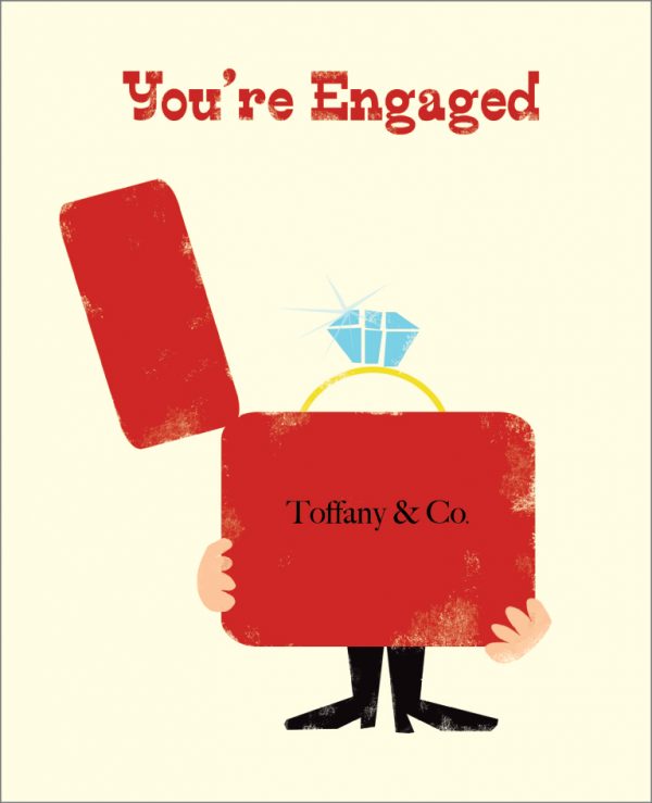 Big Diamond Ring Engagement Card