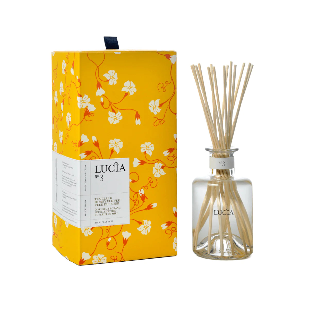 Lucia - No.3 Tea Leaf & Honey Flower Reed Diffuser