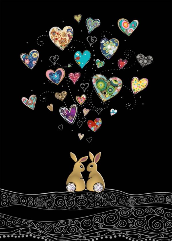 Love Bunnies Greeting Card