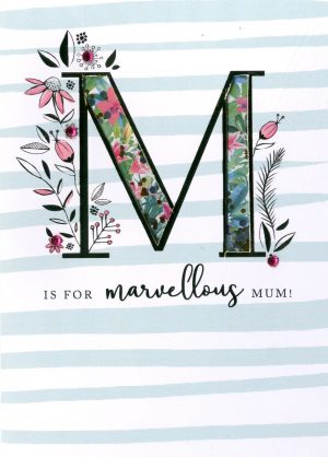 Marvellous Mum Greeting Card