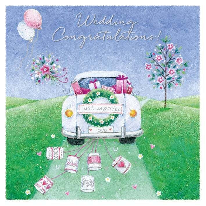 Just Married Greeting Card