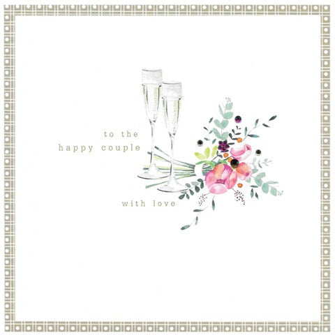 To the Happy Couple with Love Greeting Card