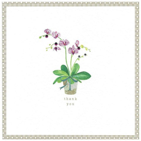 Thank You Orchid Greeting Card