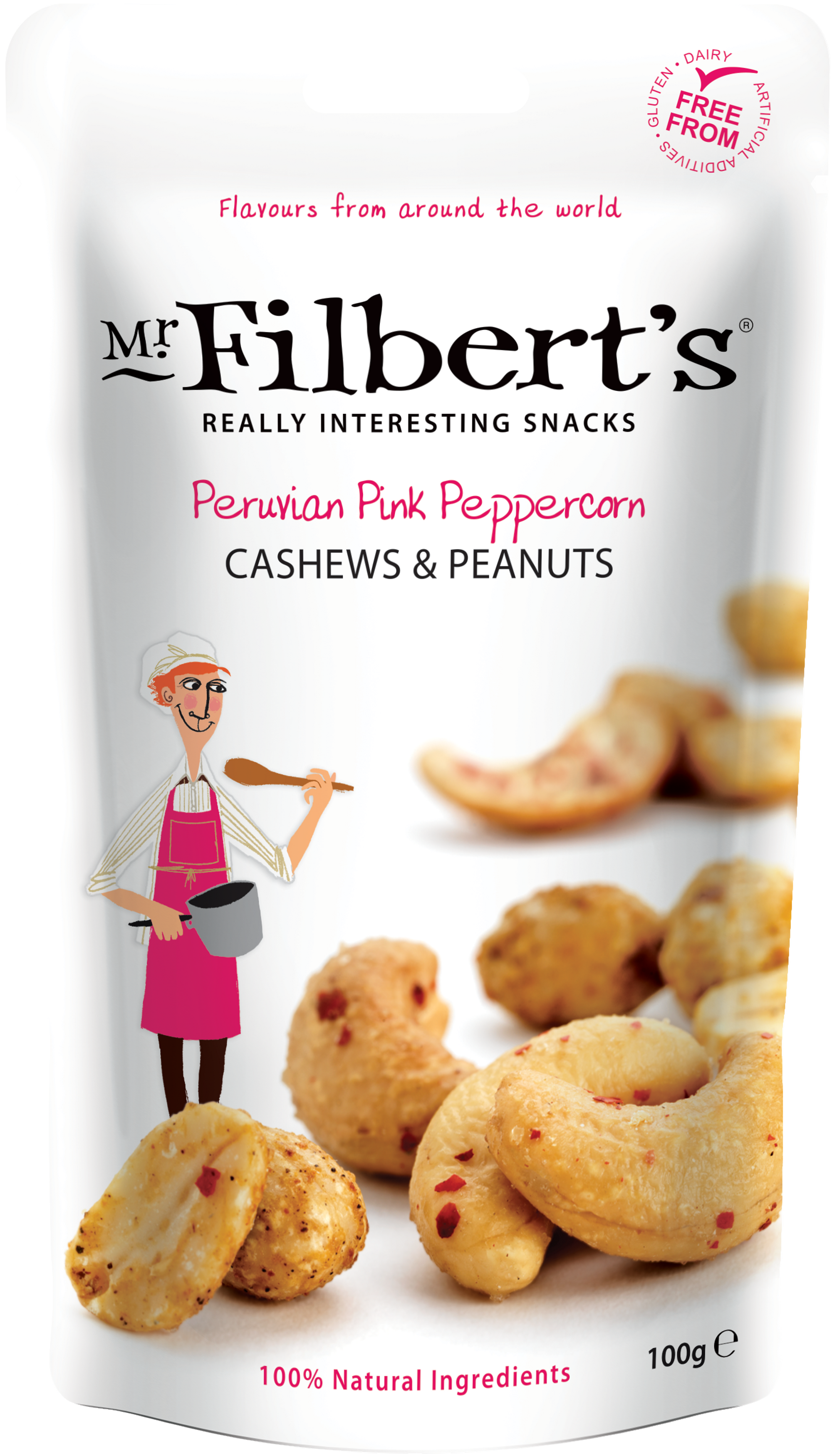 Peruvian Pink Peppercorn Cashews and Peanuts
