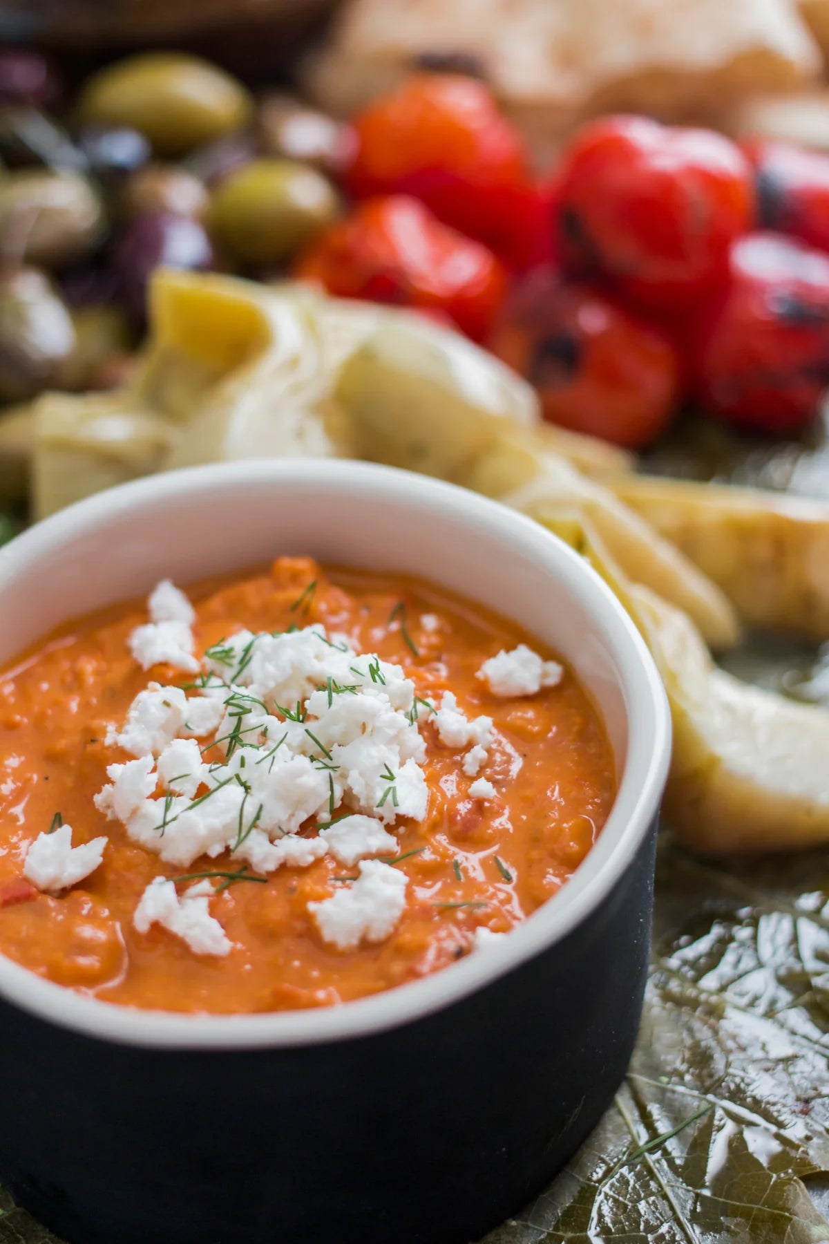 Roasted Red Pepper and Feta Dip