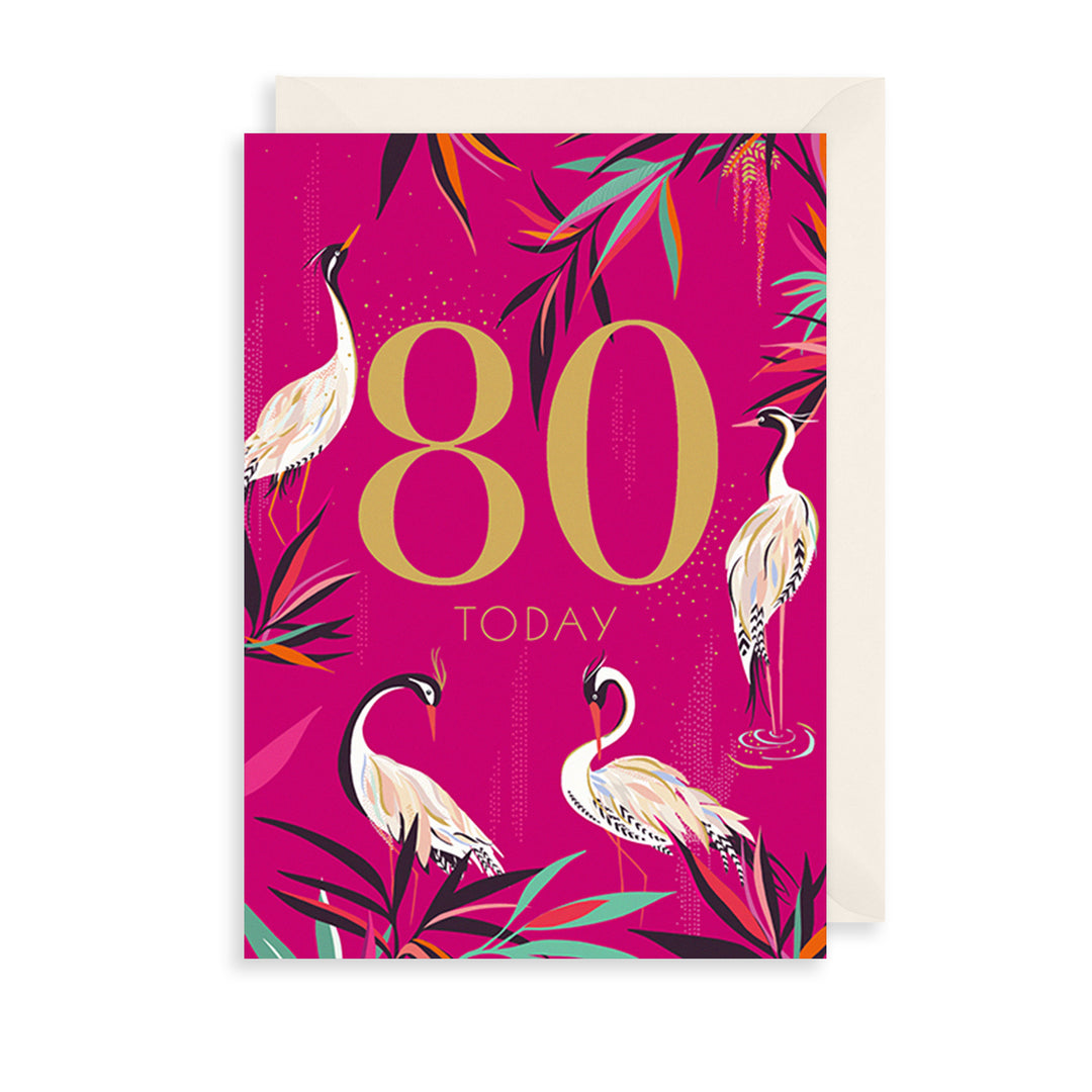 80 Today Greeting Card