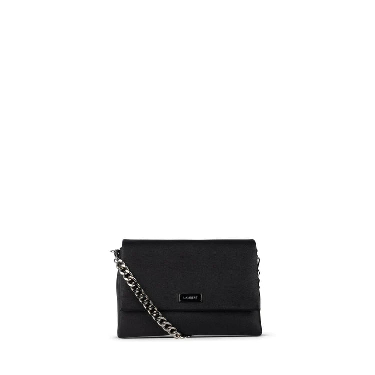 The Valeria - Black Vegan Leather Crossbody