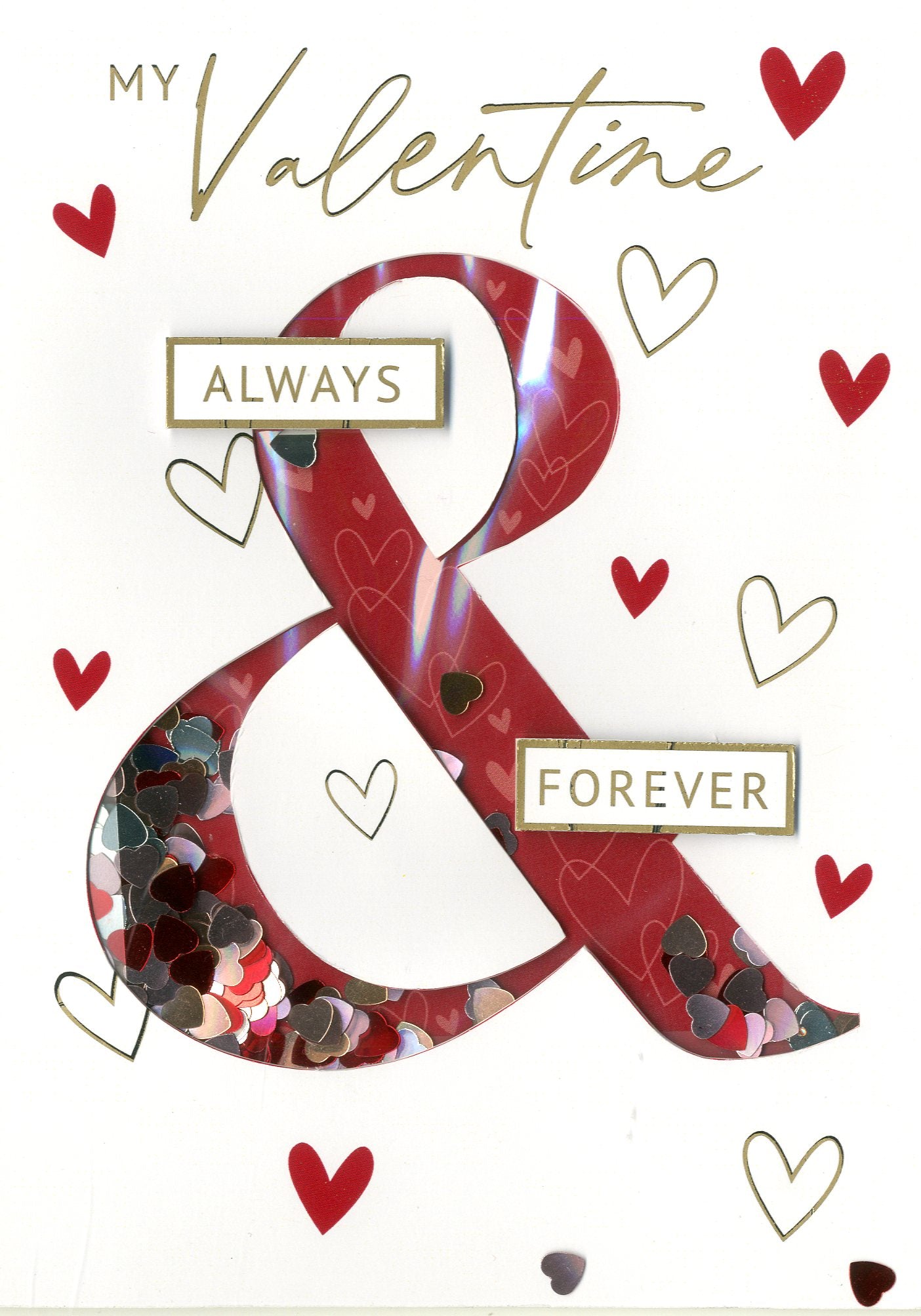 Always and Forever Hearts Greeting Card